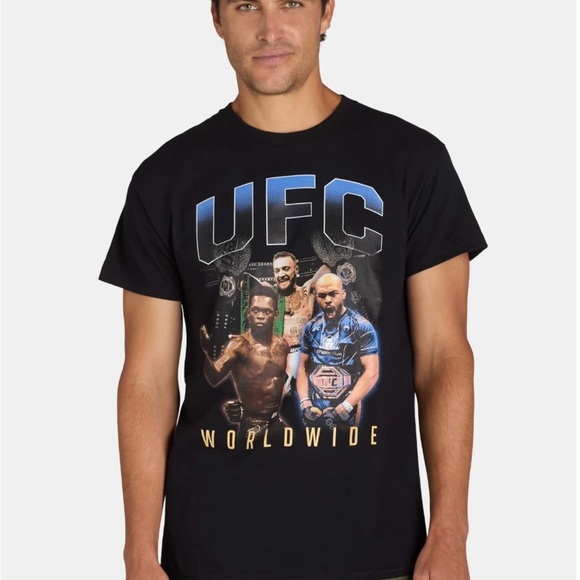UFC Black Graphic T-Shirt for Men - Picture 2 of 6
